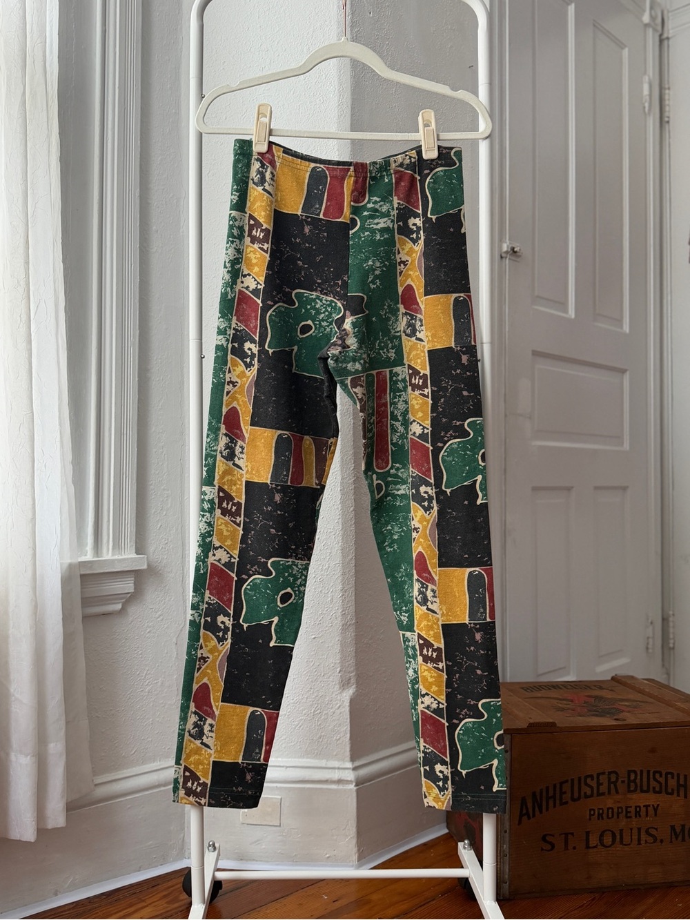 Vintage 90s Chico’s 10 Years collection color block ponte pant